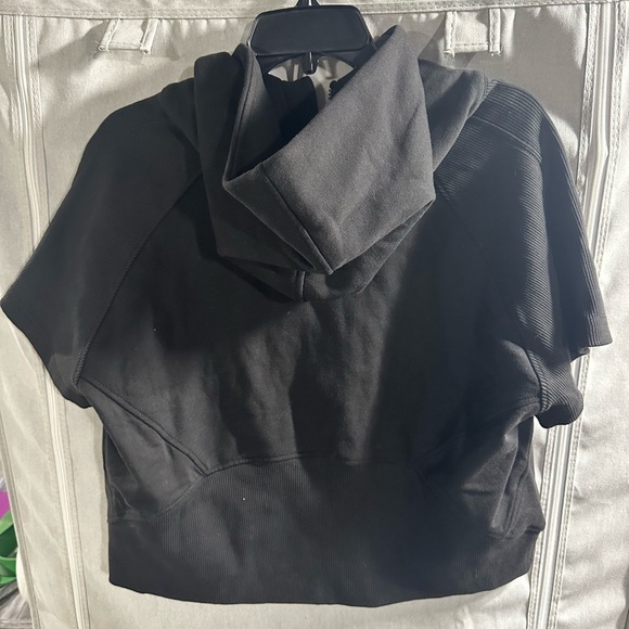 Anna & Ava Active OS Scuba Short‎ Sleeve Jacket Quarter Zip Black - Picture 5 of 5